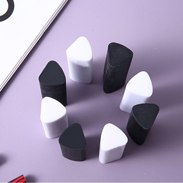 2st Gummi Triangulär Eraser Skiss Mjuk Eraser 2ST VIT 2pcs White