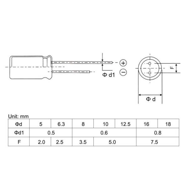 470uF 35V Kondensator Aluminium 50 STK 50 STK 50pcs