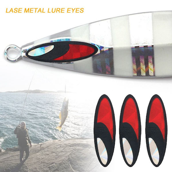 Fish Lure Eyes Lasemetalliset viehesilmät A A A