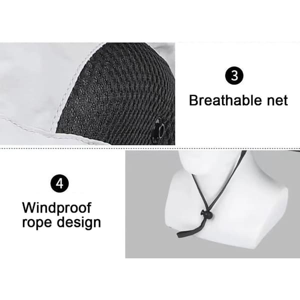 1 stk. fiskehat solhatte STIL 2 MØRK GRÅ STIL 2 MØRK GRÅ style 2 dark grey