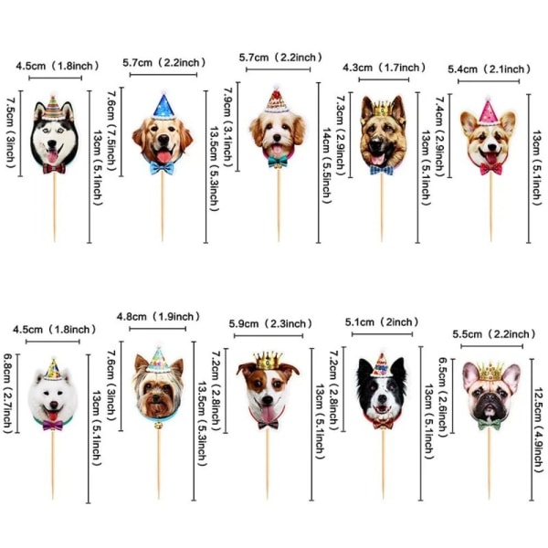 Crown Dog Cat Cake Topper Party Cupcake Toppers DOG DOG Dog