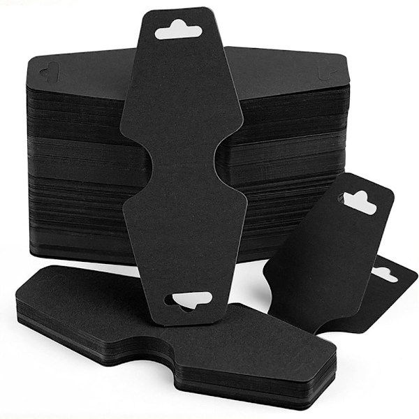 50ST Smycken Pack Card Display Hållare Kartong 1-VIT 1-White