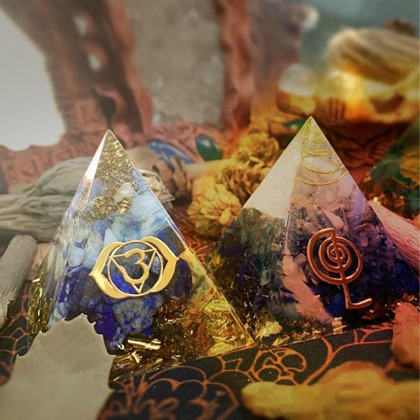 Krystal Pyramide Ornament Krystal Tårn Dekoration E E E