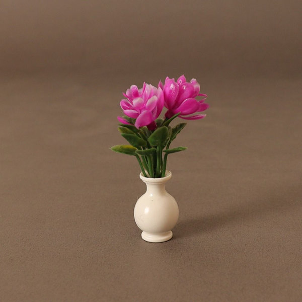 Dukkehus Miniature Plastic Simulation Vase 4 4 4
