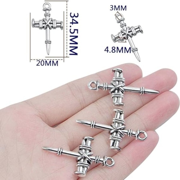 Cross Charms Alloy Nail Charms Cross Charms Antiikki