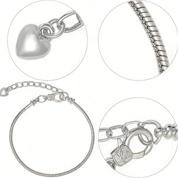 Armband Snake Bone Basic Chain Lobster Spänne