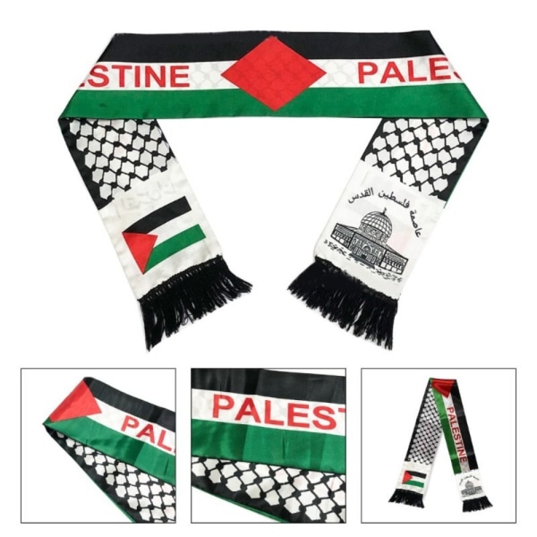 Palestina flaggskjerf Palestina nasjonalflagg halstørkle 7 7 7