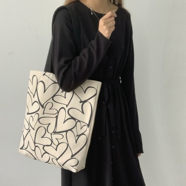Canvas tygväska Mode axelväska Casual Canvas Bag
