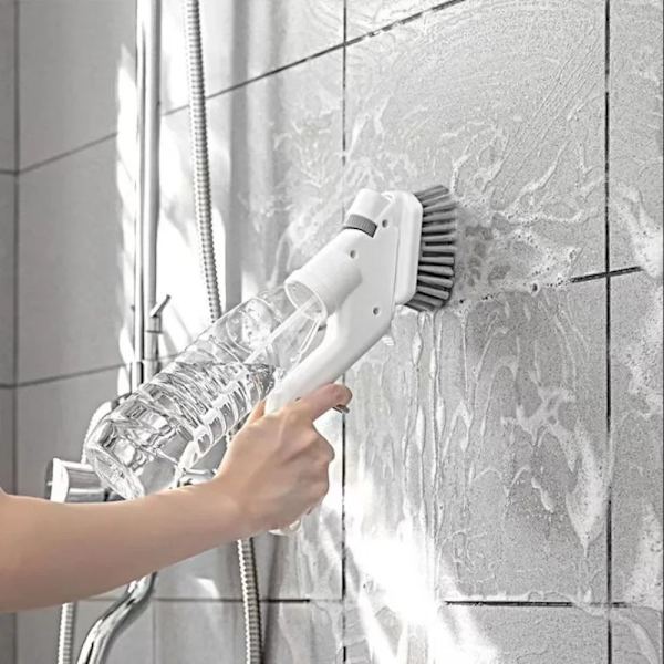 Køkkenrengøringsbørste Fem-Styks Press Spray Flisebørste Glas