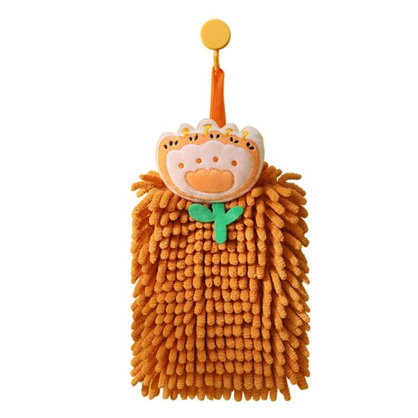 Chenille Håndklæder Håndklædebold ORANGE orange