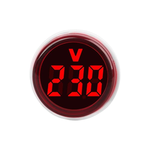 Rund Voltmeter Spänningsmätningsmonitor 3 3 3