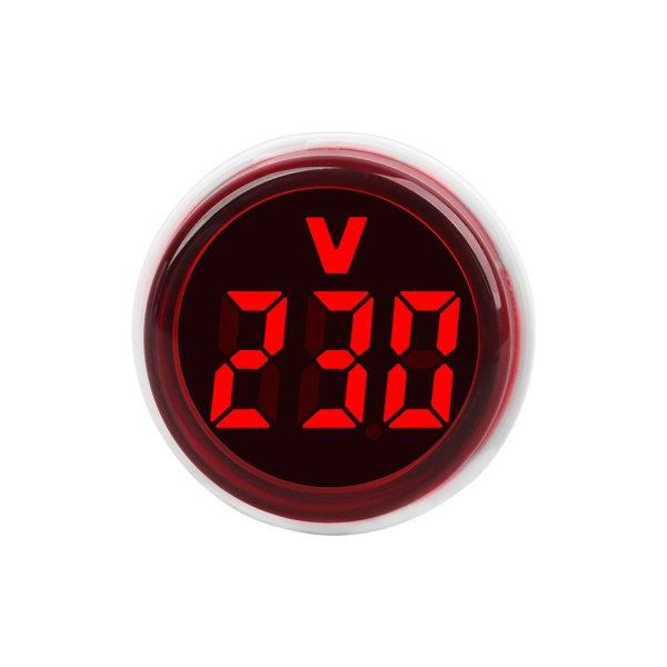 Rundt voltmeter Spenningsmålingsmonitor 2 2 2
