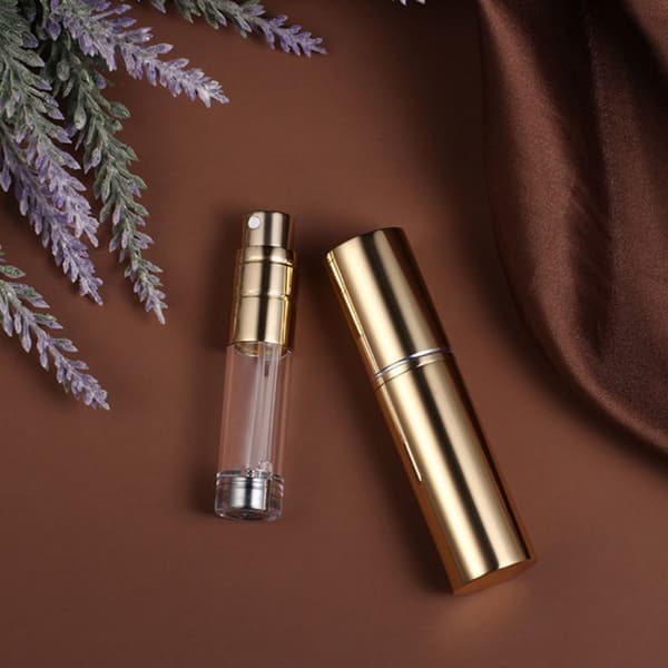 5 ml hajuvesisuihkepullo nestesäiliö HOPEA silver