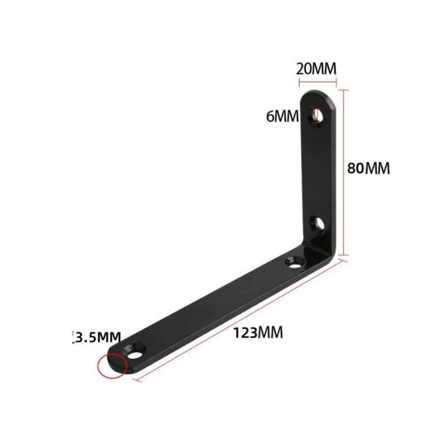 Trekantbrakett Hyllebrakett 1PC123MM 123MM 1Pc123mm