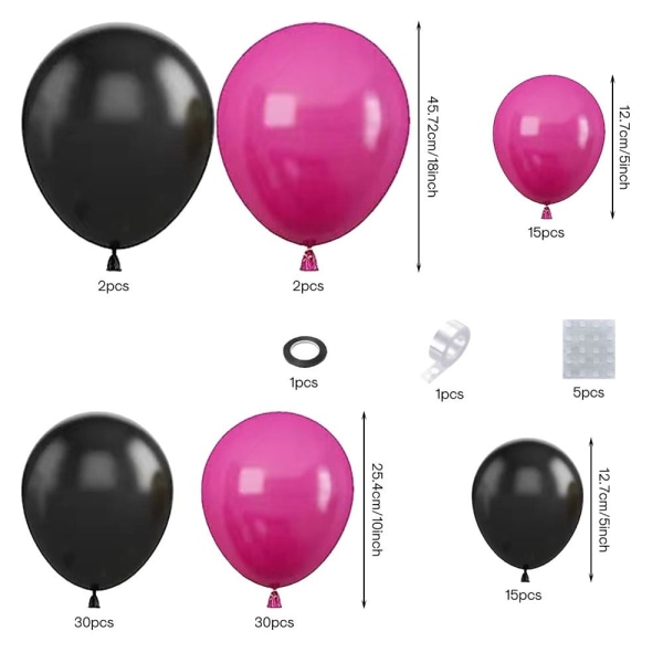 Ballonger Garland Arch Kit Hot Pink