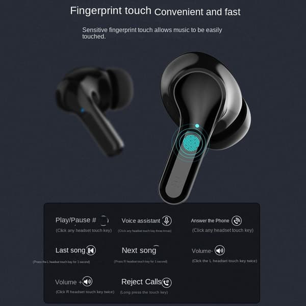 Beinledningsøretelefon Trådløst Bluetooth Headset Sport