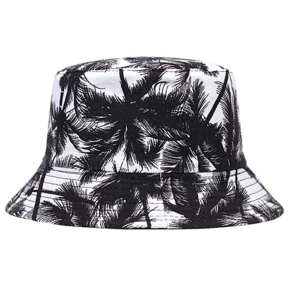 Coconut Tree Bucket Hat Visir Bucket Cap VIT White