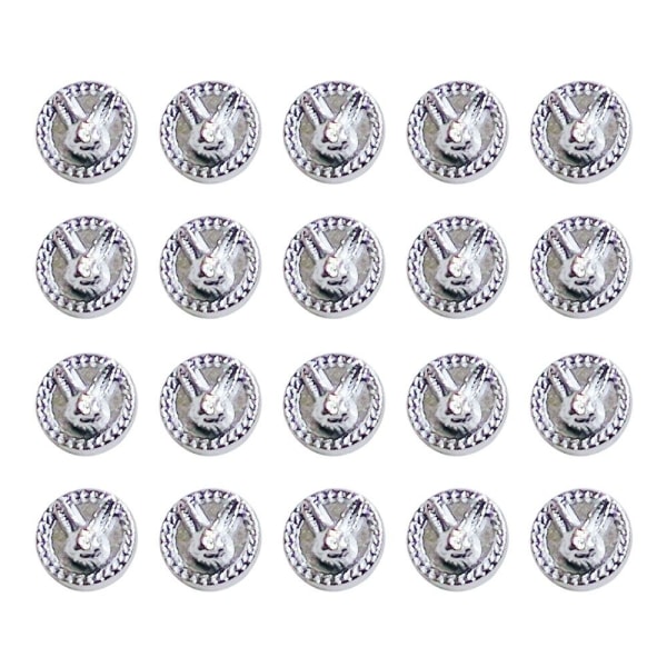 20stk Miniknappspenne DIY Dukkeklær BRONSE Bronze
