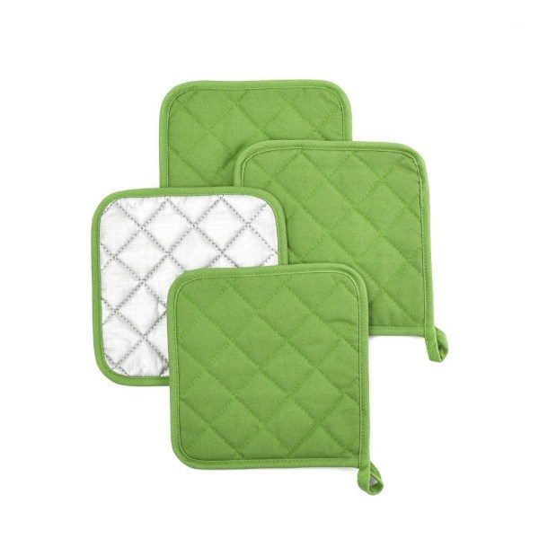 4 Stk Gryteholder Ovn Hot Pads GRØNN Green