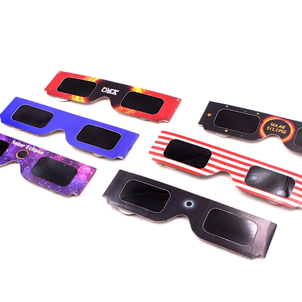 10 stk Total Solar Eclipse-briller Eclipse-visningsbriller Random 10Pcs