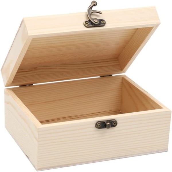 Case Lahjapaketointi puinen laatikko Visuaalinen säilytyspuinen laatikko