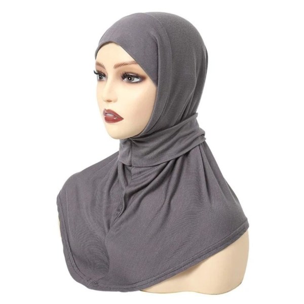 Muslimsk Turban Head Wraps skjerf HVIT White