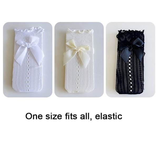 Rosettstrumpor Mesh Strumpor VIT white