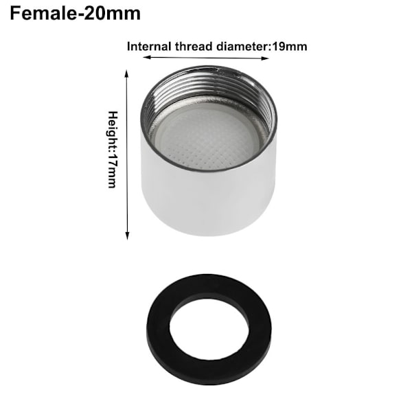 Vandbesparende vandhane Belufter Vandhane Filter KVINLIG-20MM Female-20mm