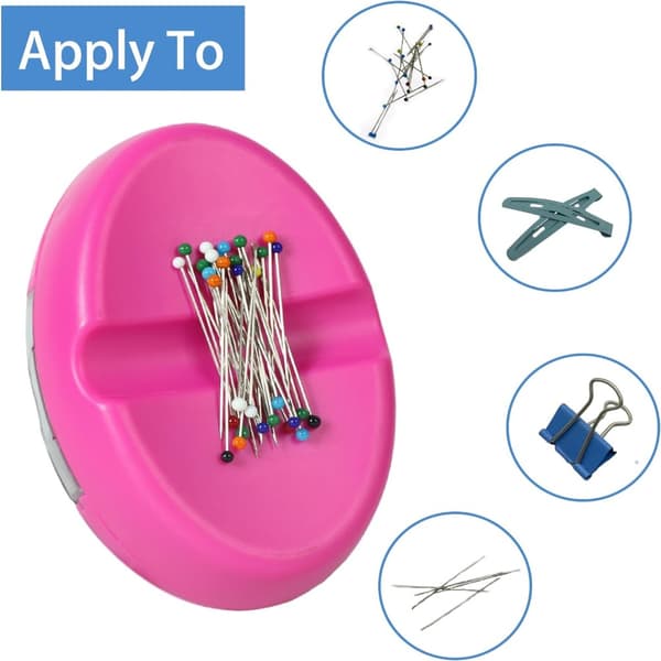 Magnetisk nålepute for søm, plastikkhodepinner, magnetiske pinner