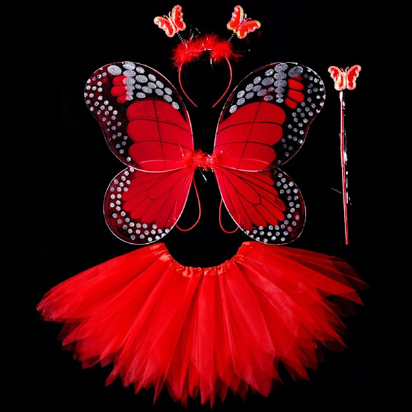 Lasten pukurekvisiitta Butterfly Wings -setit 12 12 12