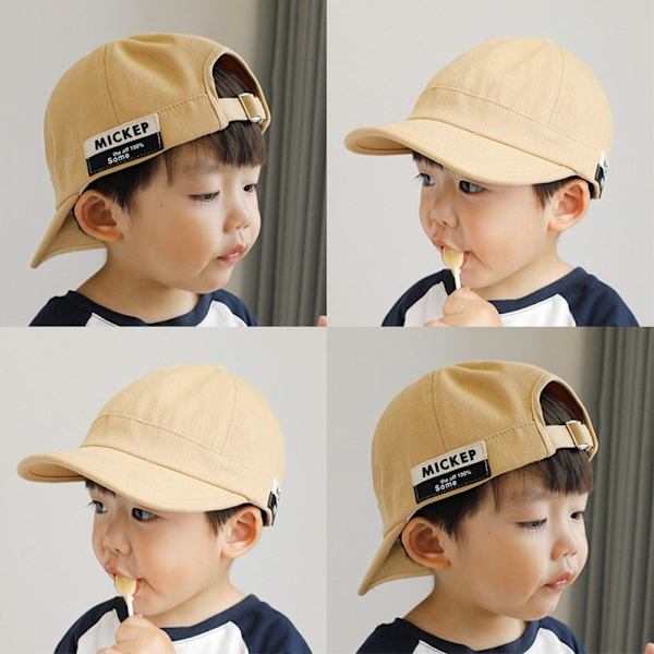 Børn Baseball Hat Peaked Cap KHAKI Khaki