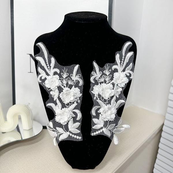 Pitsi Brodeerattu Kangas Patch Flower Kangastarra Rintakukka