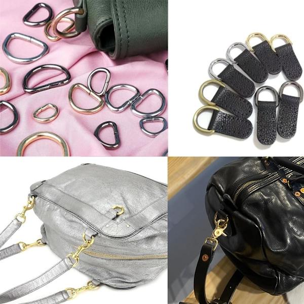 D-ringar Spänne Svetsade Starka Ringar Mångsidig Metall D-ring