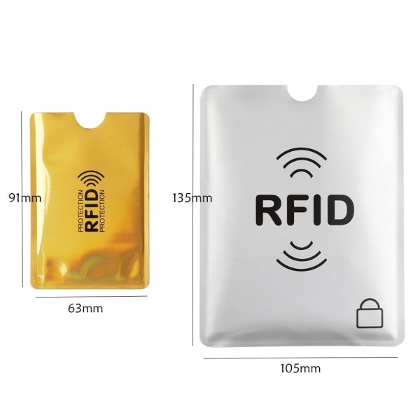 5 stk RFID-kortholder kreditkorthylstre 4 4 4