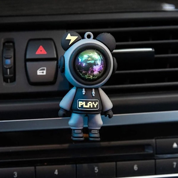 Car Air Vent Freshener Clip Scented Aroms Diffuser SVART black