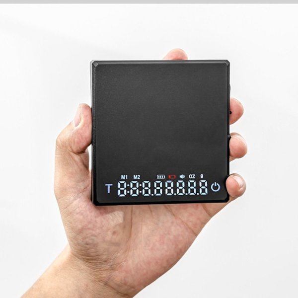 Keittiö Kahvivaaka Digitaalinen vaaka MUSTA black
