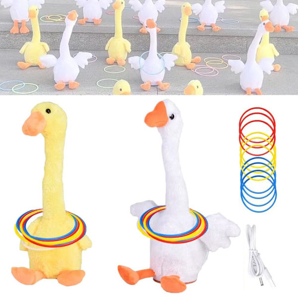 Sormuksenheittopeli Electronic Goose Ringtoss VALKOINEN White