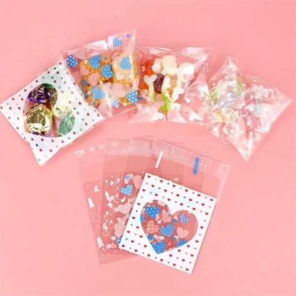100 stk Cookies Pakkeposer Snack Bakepakke 10X10CME E 10x10cmE