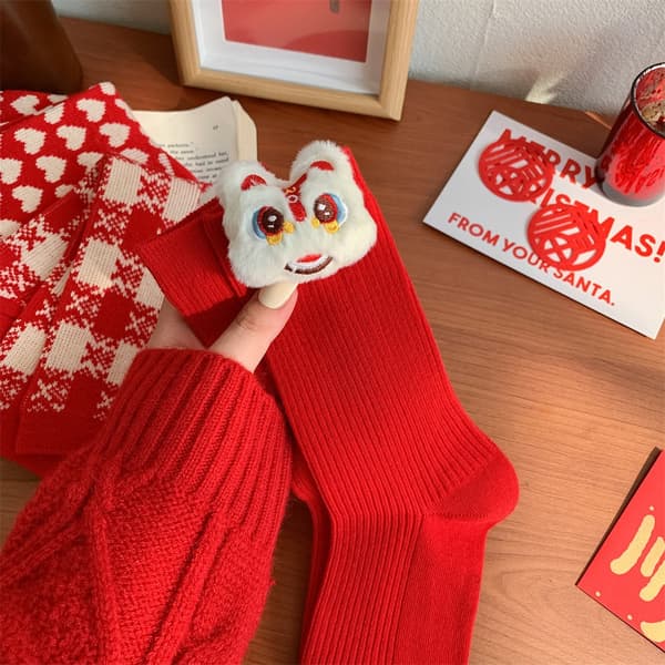 Långa julstrumpor golv sovstrumpa 4 4 4