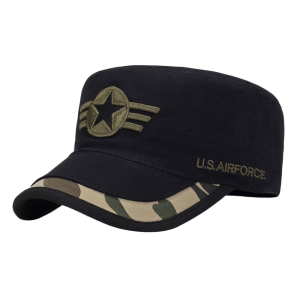 Army Hat Baseball Cap SVART Black