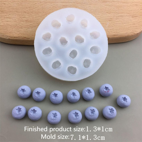 Lys Silikoneform Bageform BLÅBÆRFORM M BLÅBÆR Blueberry Mold M