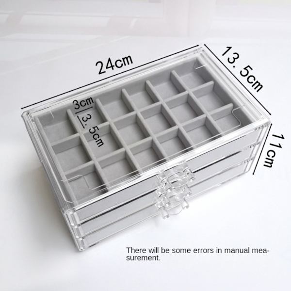 Smykkeopbevaringsæske Ørering Organizer BEIGE Beige