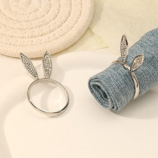 Pääsiäislautasliinasormukset Bunny Ears -lautasliinasolki STYLE 2 STYLE 2 Style 2
