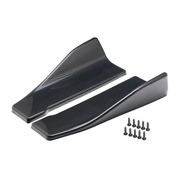 Bil Stötfångare Spoiler Bakre Läpp Bil Side Kjol Bumper Bars 35cmCarbon