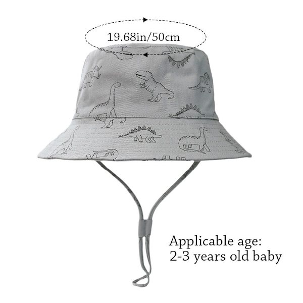 Baby bøttehatt solhette KHAKI Khaki
