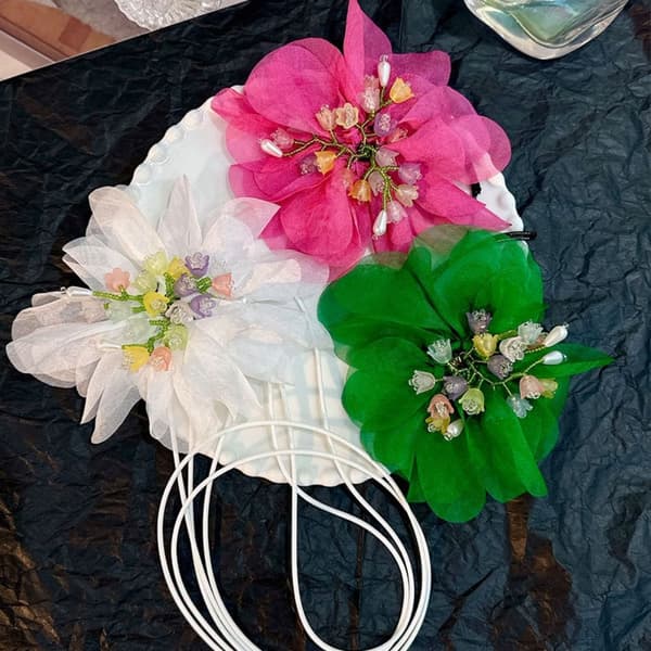 Blomster Choker Halskæde 3 3 3
