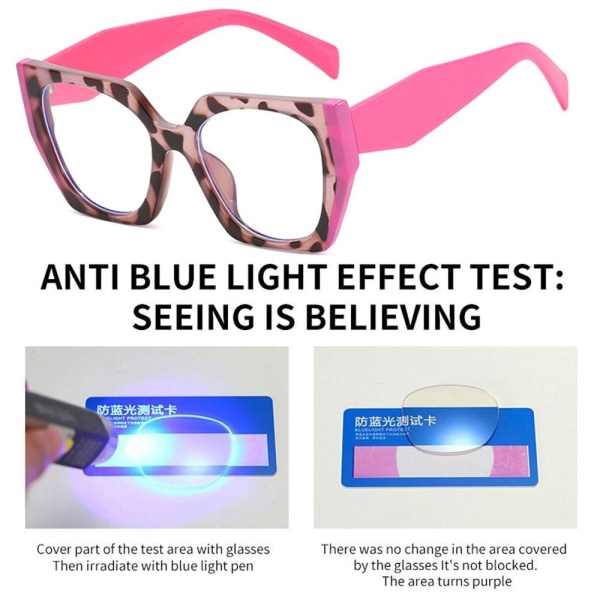 Anti-Blue Light Glasses Square Glasögon 4 4 4
