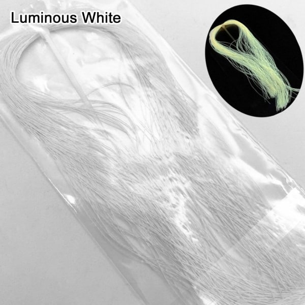 Fluebindingsmaterialer Holografisk Tinsel LUMINOUS WHITE LUMINOUS Luminous White