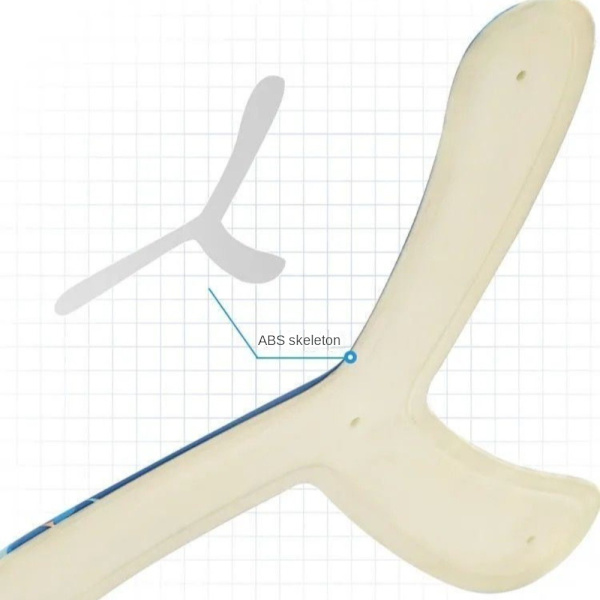 Trebladig Boomerang Dart Ball Toy GUL Yellow