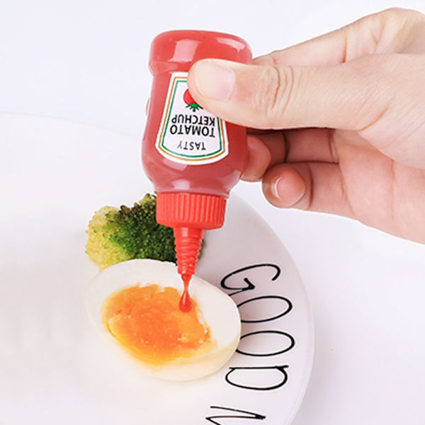 Tomat Ketchup Flaske Lille Saucebeholder Salatdressing